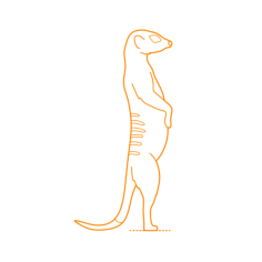Animals Herpestids Meerkat Outline Svg File, Free Vectors File